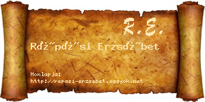 Répási Erzsébet névjegykártya