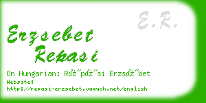 erzsebet repasi business card